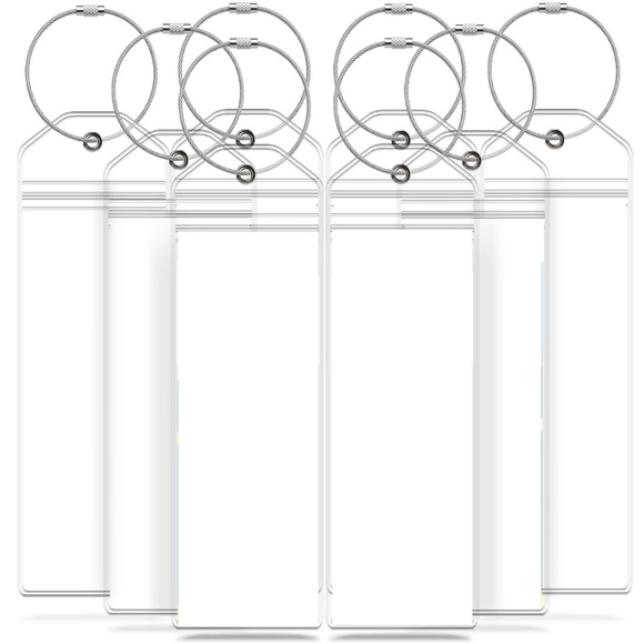 Luggage tags holders for cruise - Pkg of 8 - Picture 1 of 6